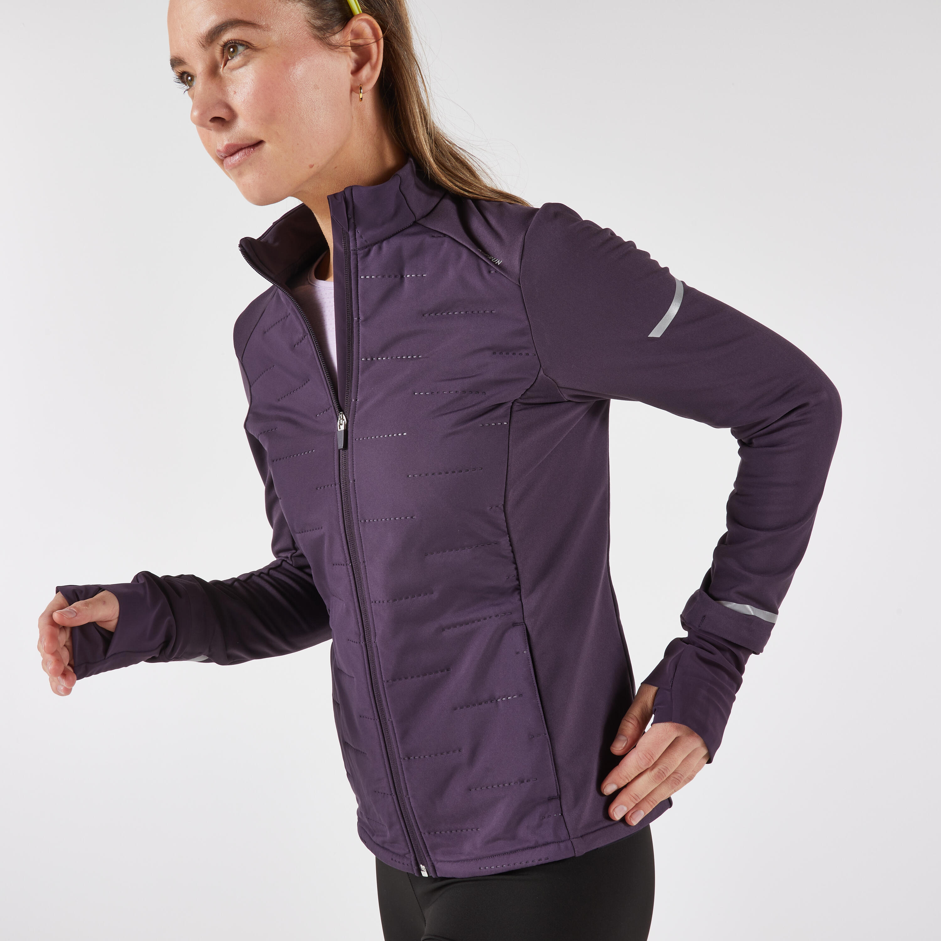 Veste kiprun warm femme aubergine