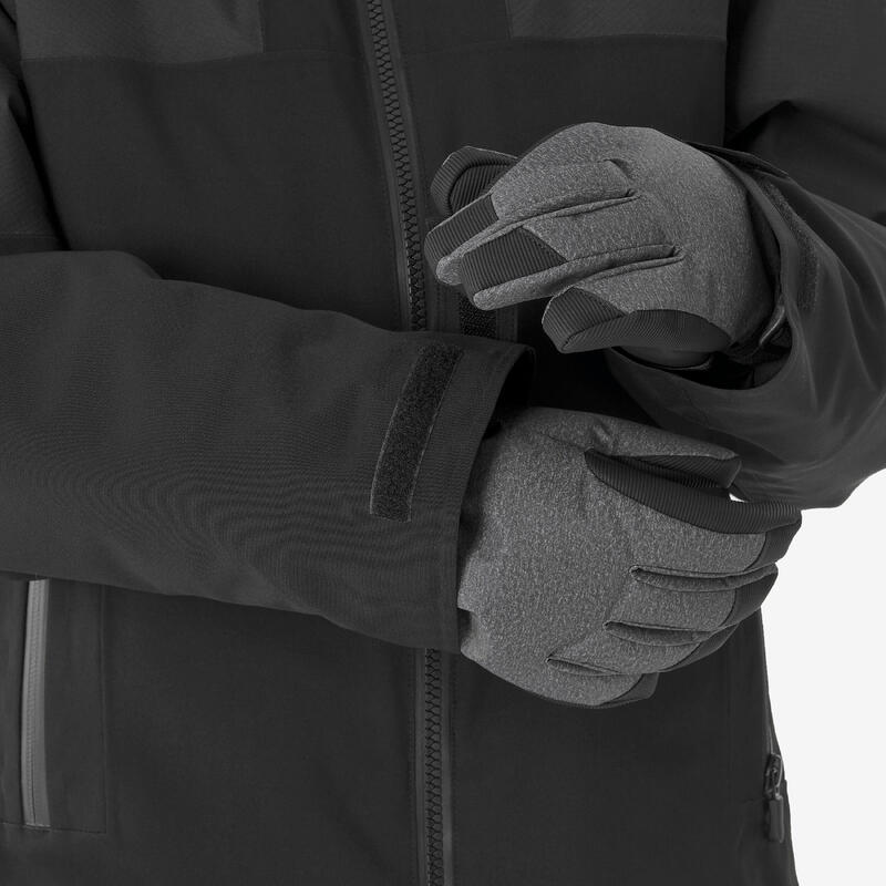 Geacă de schi călduroasă și impermeabilă 900 Negru Copii 8-14 ani