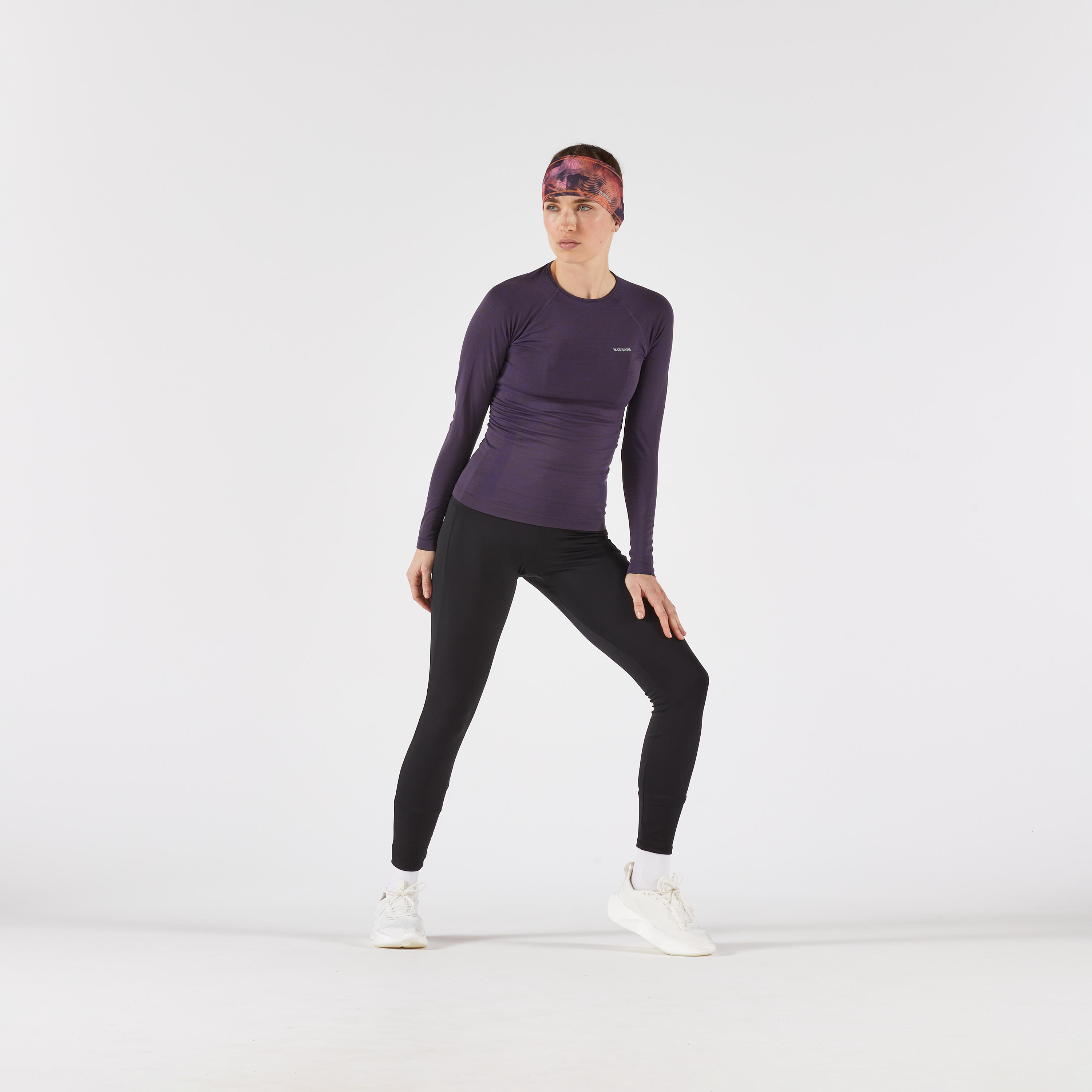Cinta running cálida adulto - Kiprun Warm+ V2
naranja rosa grafismo  6/6