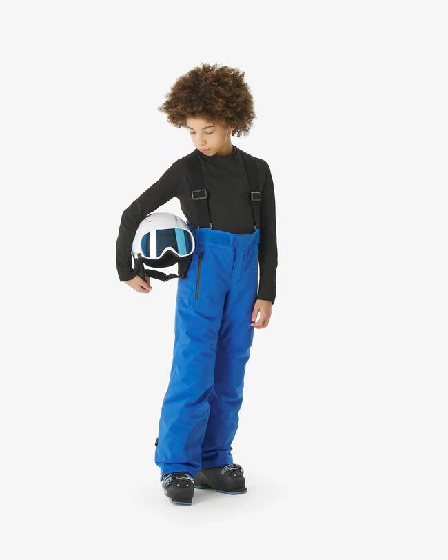 Pantalón de esquí para niños, cálido e impermeable, PNF 900 - Rojo