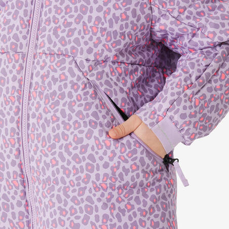 Куртка лижна дитяча 100 тепла на вік 6-14 років світло-фіолетова