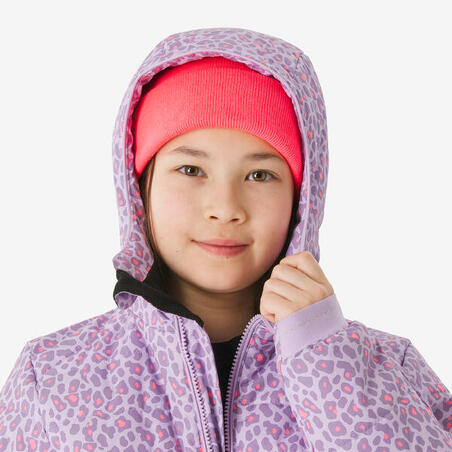 Куртка лижна дитяча 100 тепла на вік 6-14 років світло-фіолетова