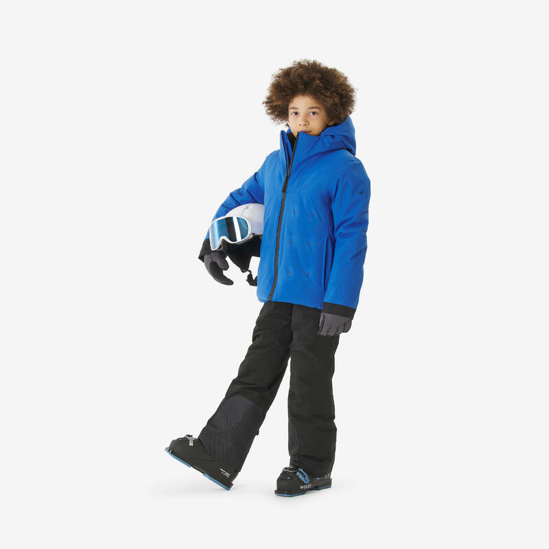 Çocuk Şişme Kayak Montu - 6/14 Yaş - Mavi - 500 Warm