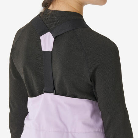 Штани лижні дитячі 500 PNF 6-14 років водонепроникні світло-фіолетові