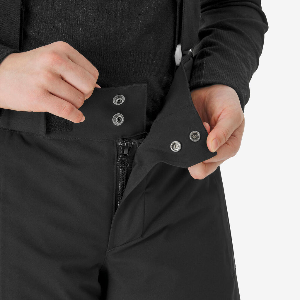 Crvene dečje tople i vodootporne pantalone za skijanje PNF 900