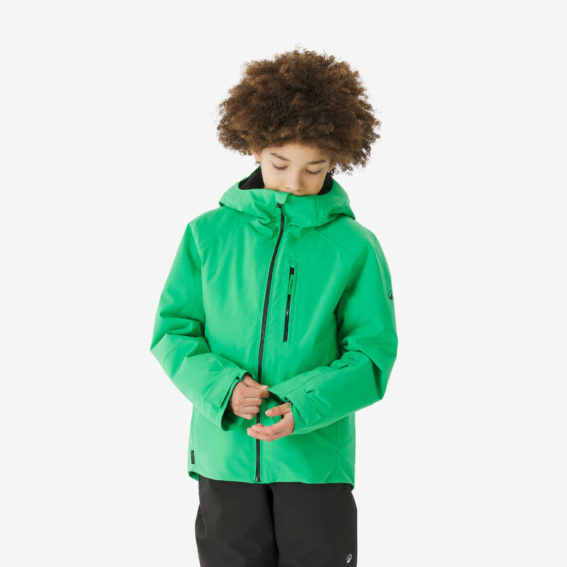 Veste de ski chaude et imperméable enfant 6-14 ans, SKI500 bleu