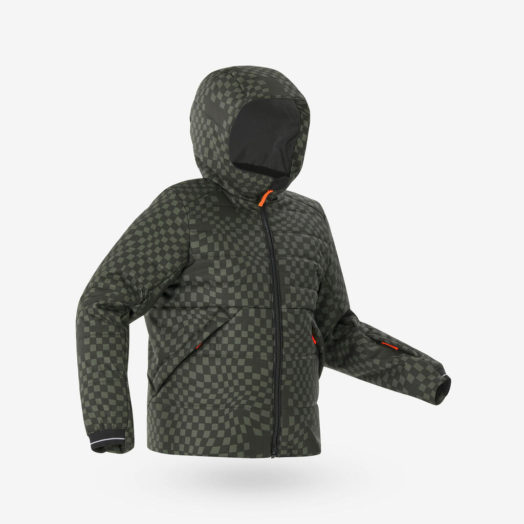 Παιδικό ζεστό μπουφάν σκι με επένδυση 100 WARM, 6-14 ετών - Μπλε