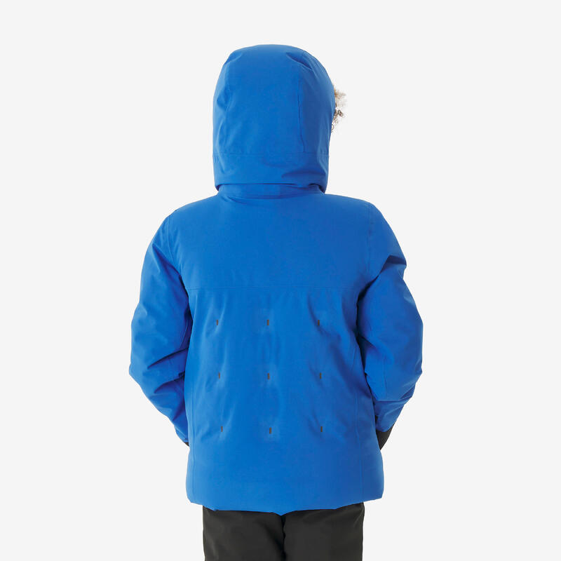 Çocuk Şişme Kayak Montu - 6/14 Yaş - Mavi - 500 Warm