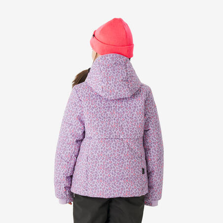 Куртка лижна дитяча 100 тепла на вік 6-14 років світло-фіолетова