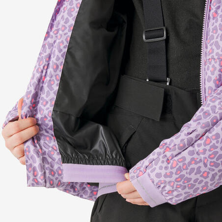 Куртка лижна дитяча 100 тепла на вік 6-14 років світло-фіолетова