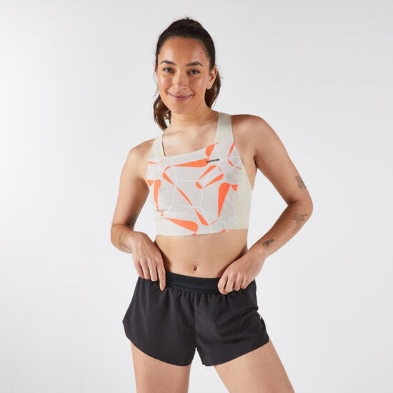 Débardeur de Running Crop top Femme - Kiprun 900 Light Replika Obvious beige