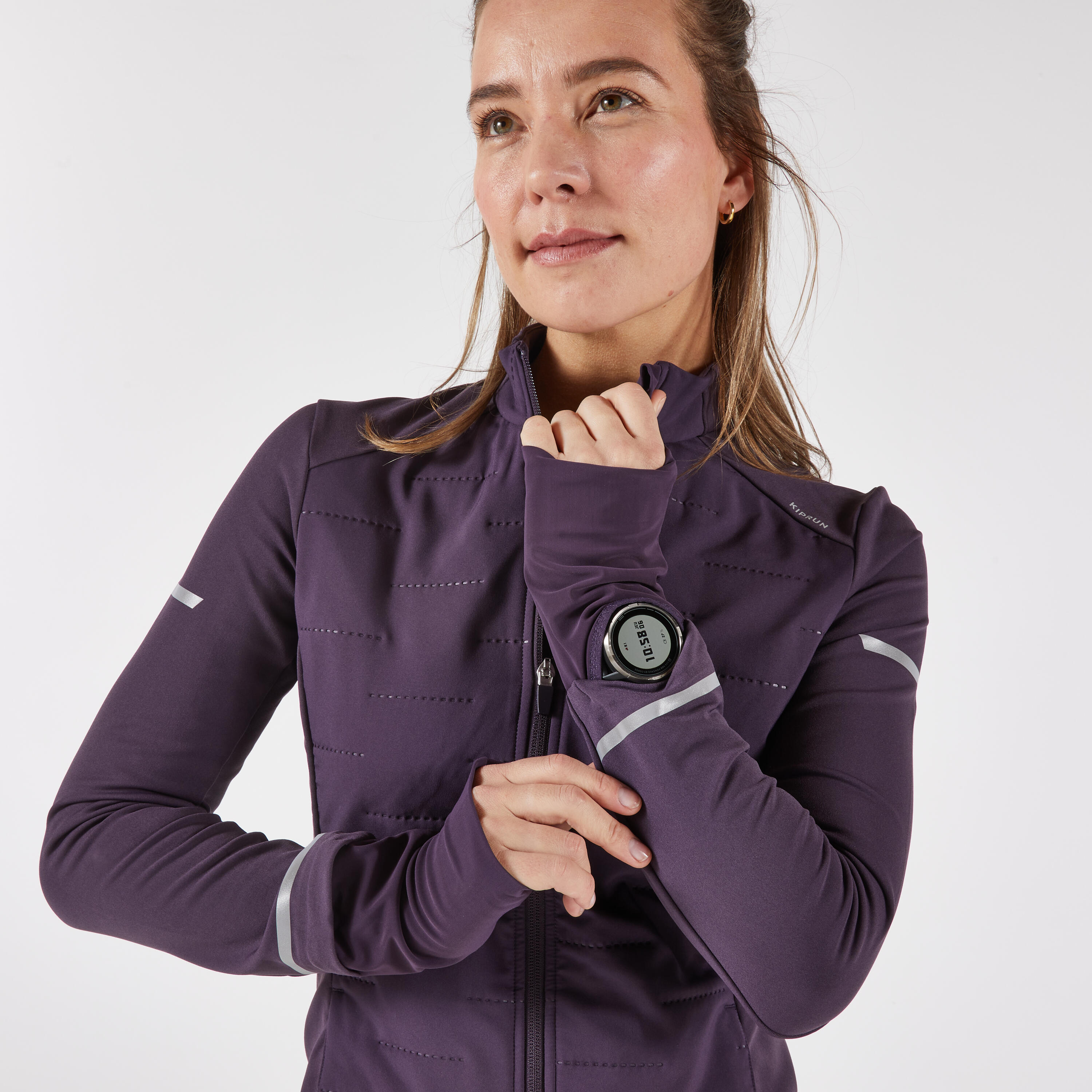 Veste kiprun warm femme aubergine