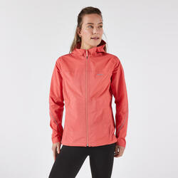 Veste running trail imperméable et respirante Femme, KIPRUN Run 500 violet lilas