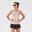 Top de Alças Leve Corrida Mulher Run 900 Light OBVIOUS Bege/Laranja