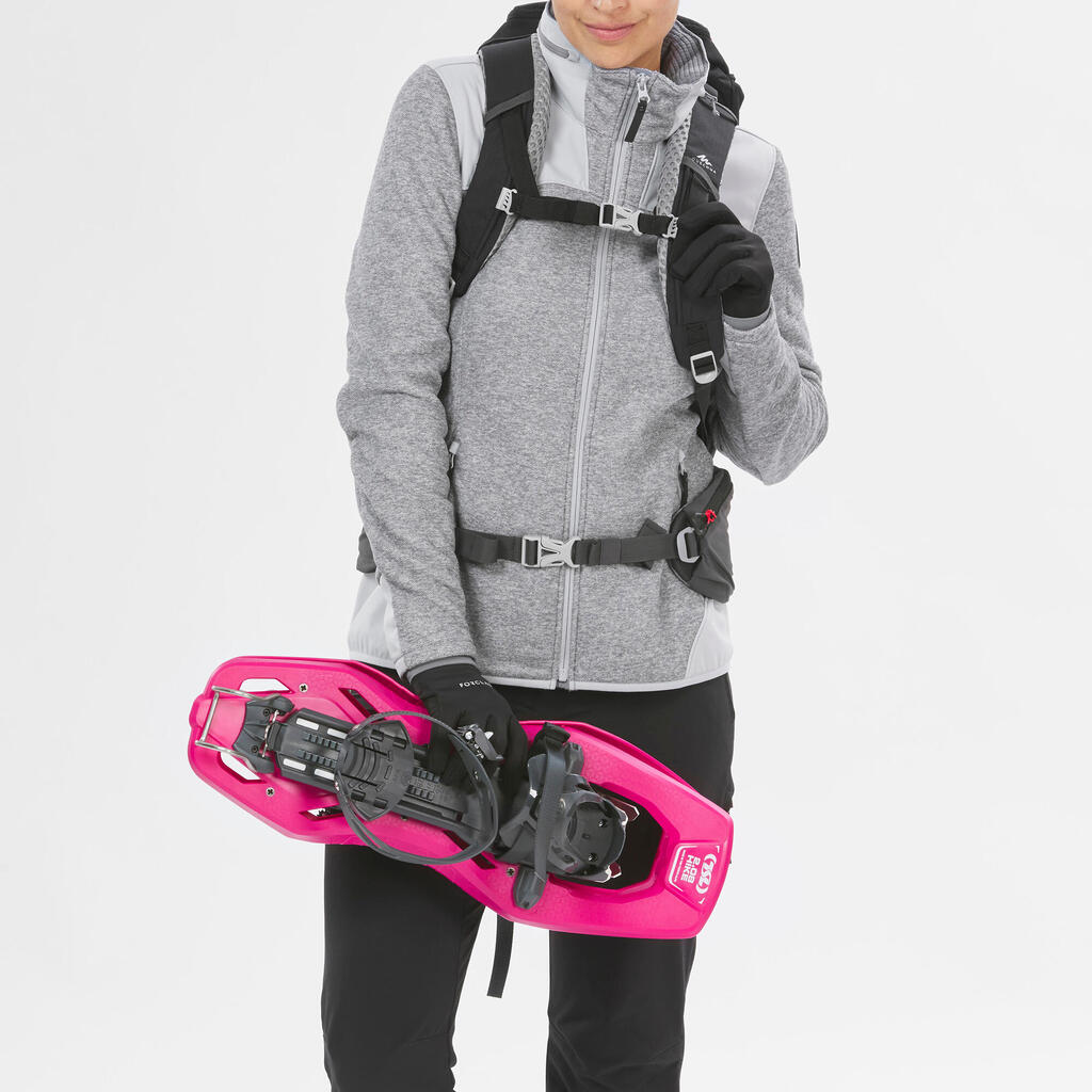 Chamarra de senderismo de forro polar cálida para mujer SH500 Mountain