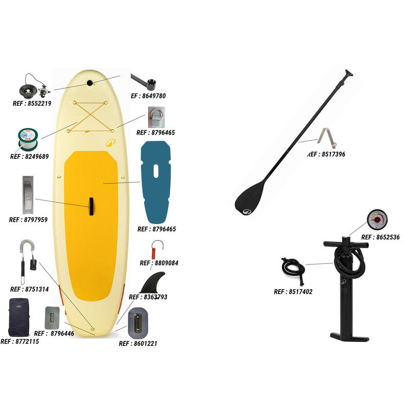 SUP szett, 9'6, felfújható, egy személynek, 80 kg-ig