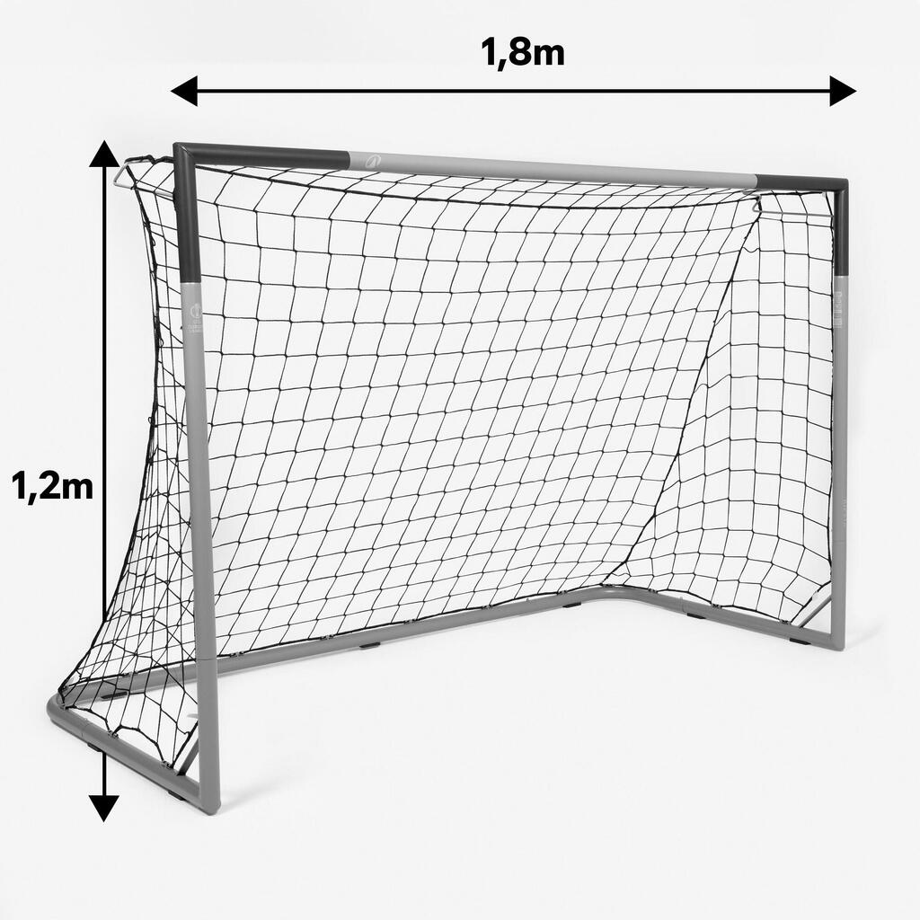 Fußball Tor Größe M - Classic 500 grau/blau