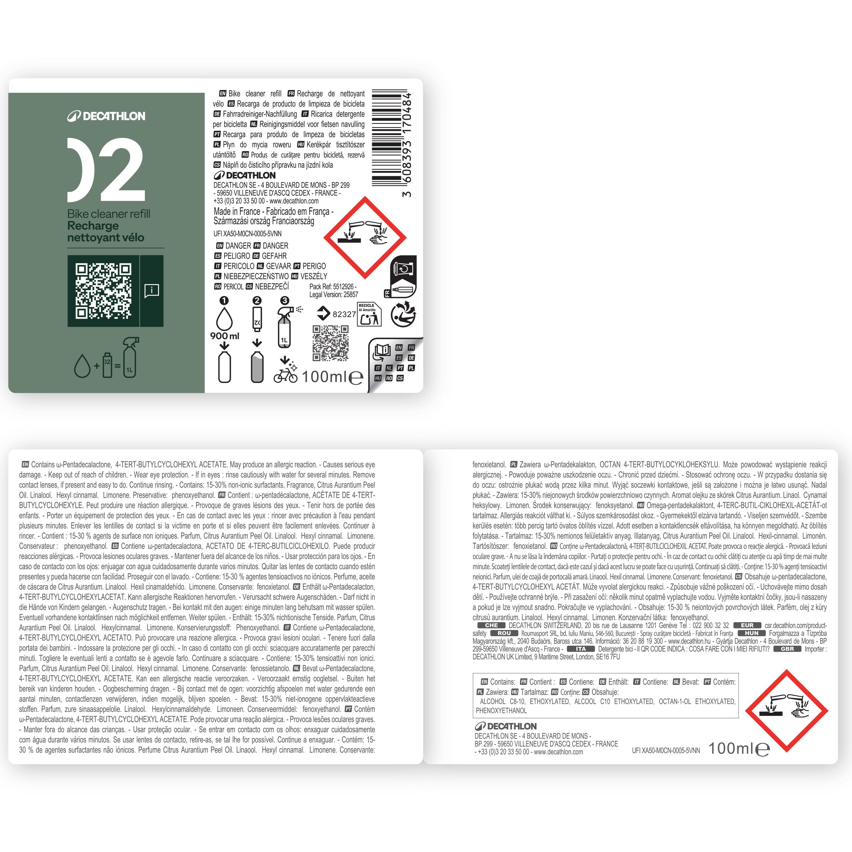Geconcentreerde fietsreiniger 100 ml 6/8