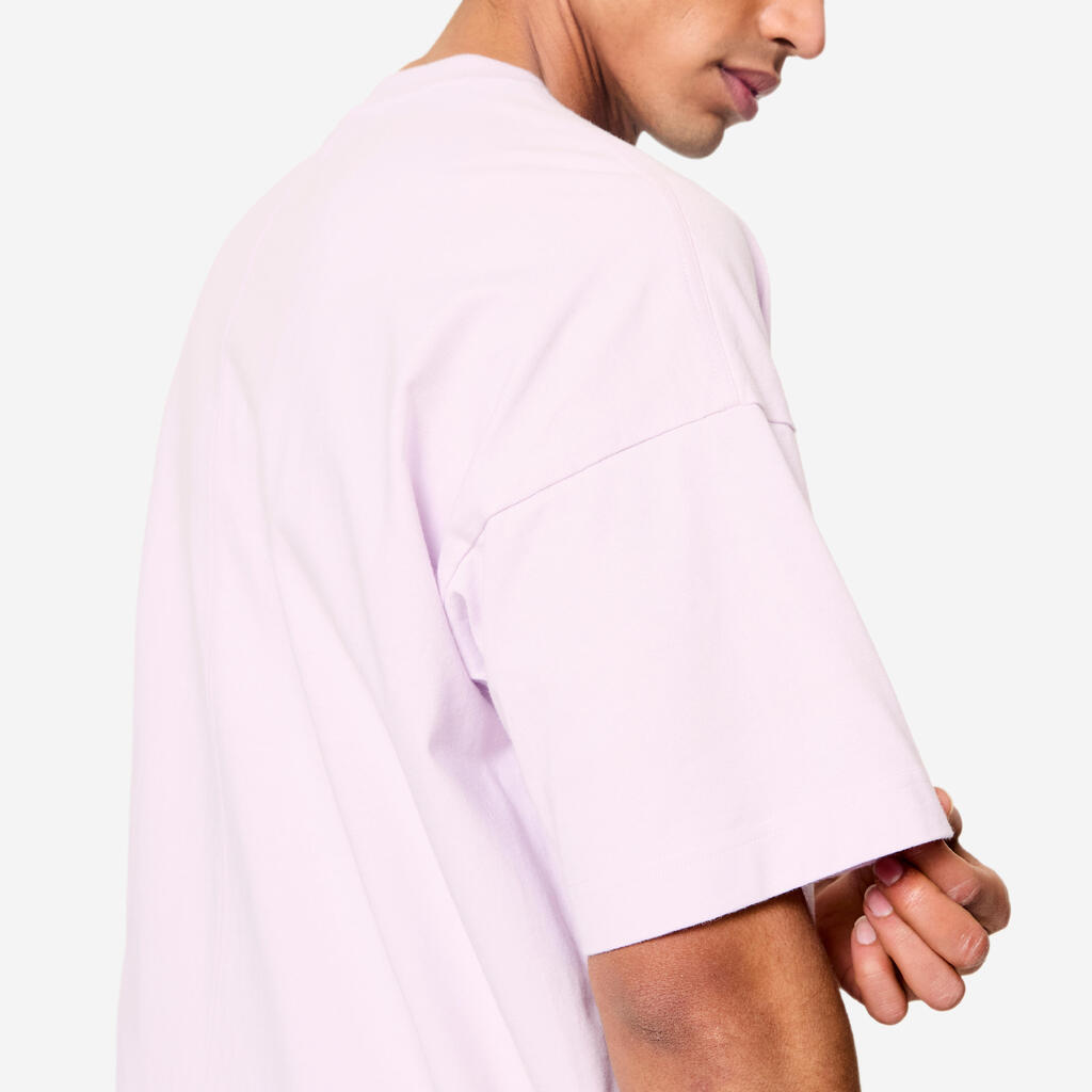 Men's Loose-Fit Fitness T-Shirt - Purple