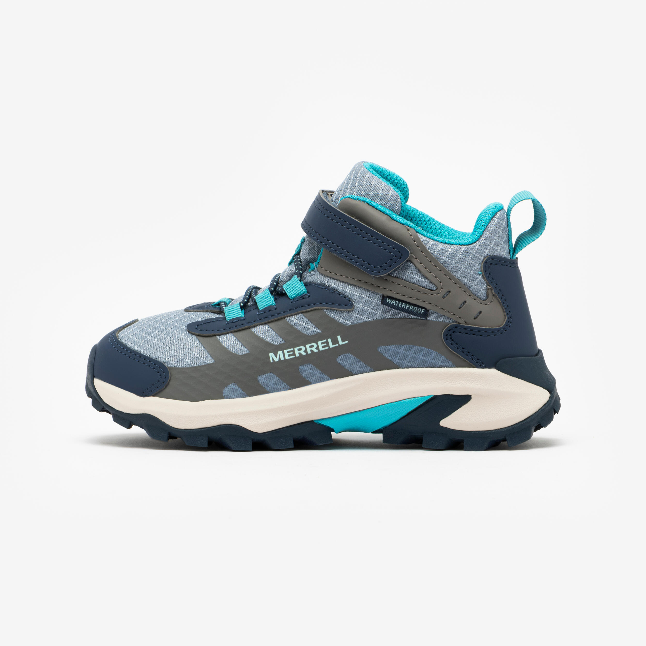 MERRELL Moab Speed 2 Mid Merrell Wanderschuh halbhoch wasserdicht - blau