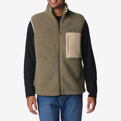 Veste sans manche COLUMBIA Mountainside Kaki en polaire sherpa
