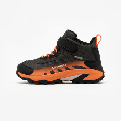 Waterdichte halfhoge wandelschoenen moab speed 2 mid voor kinderen oranje