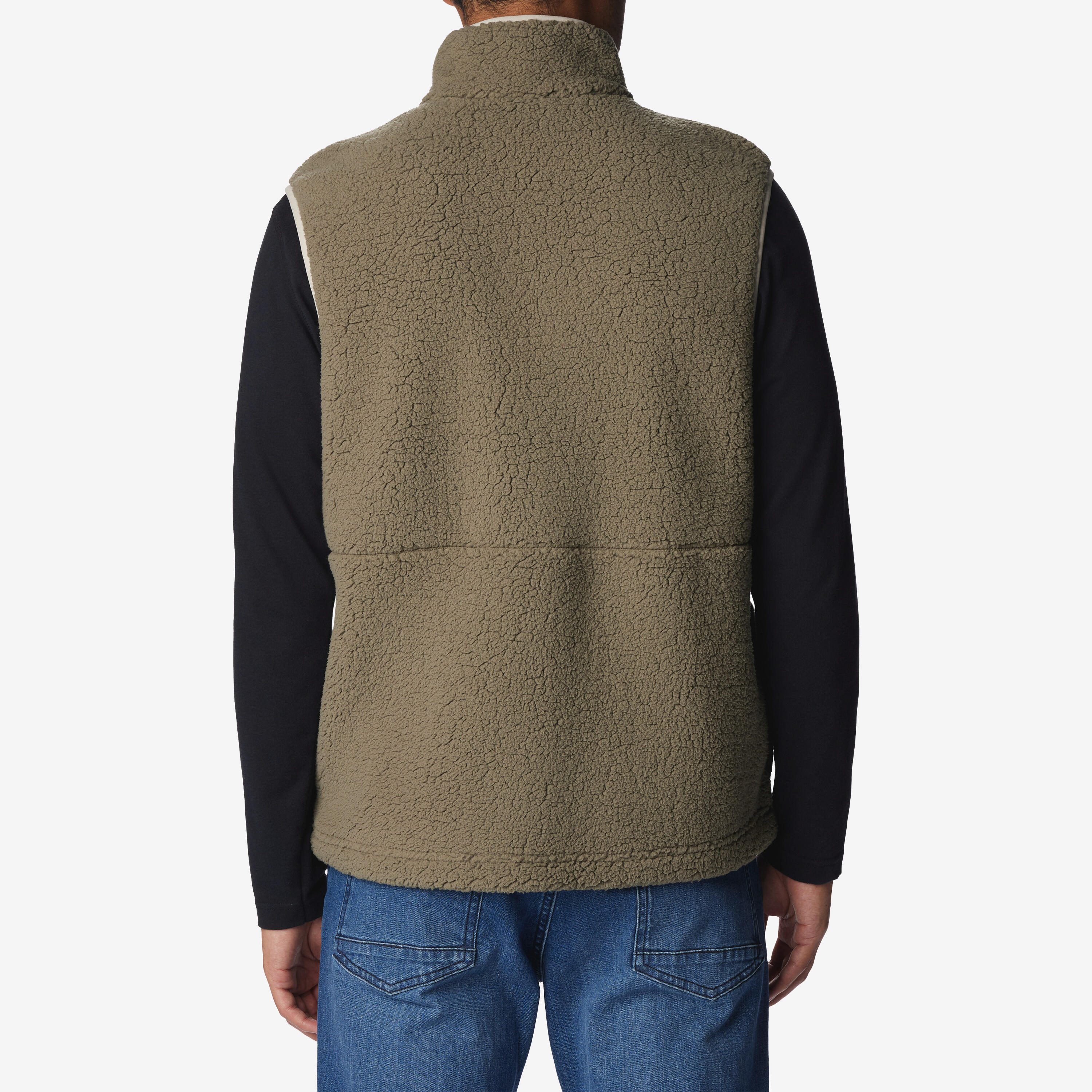 Veste sans manche COLUMBIA Mountainside Kaki en polaire sherpa 2/6