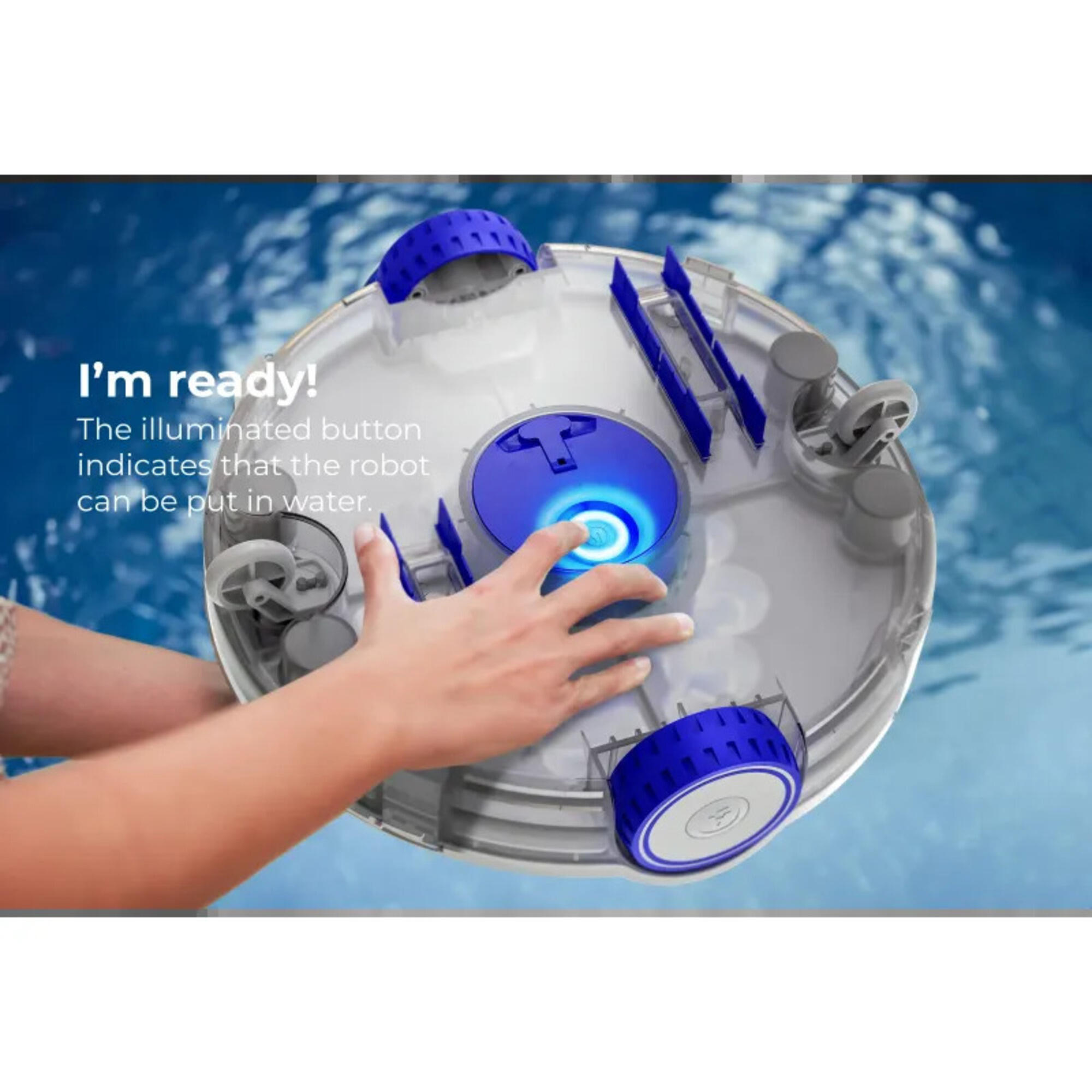 Robot Netejafons WetRunner Plus GREbateria, piscines fins a 10 x 5 m - CD 3/4