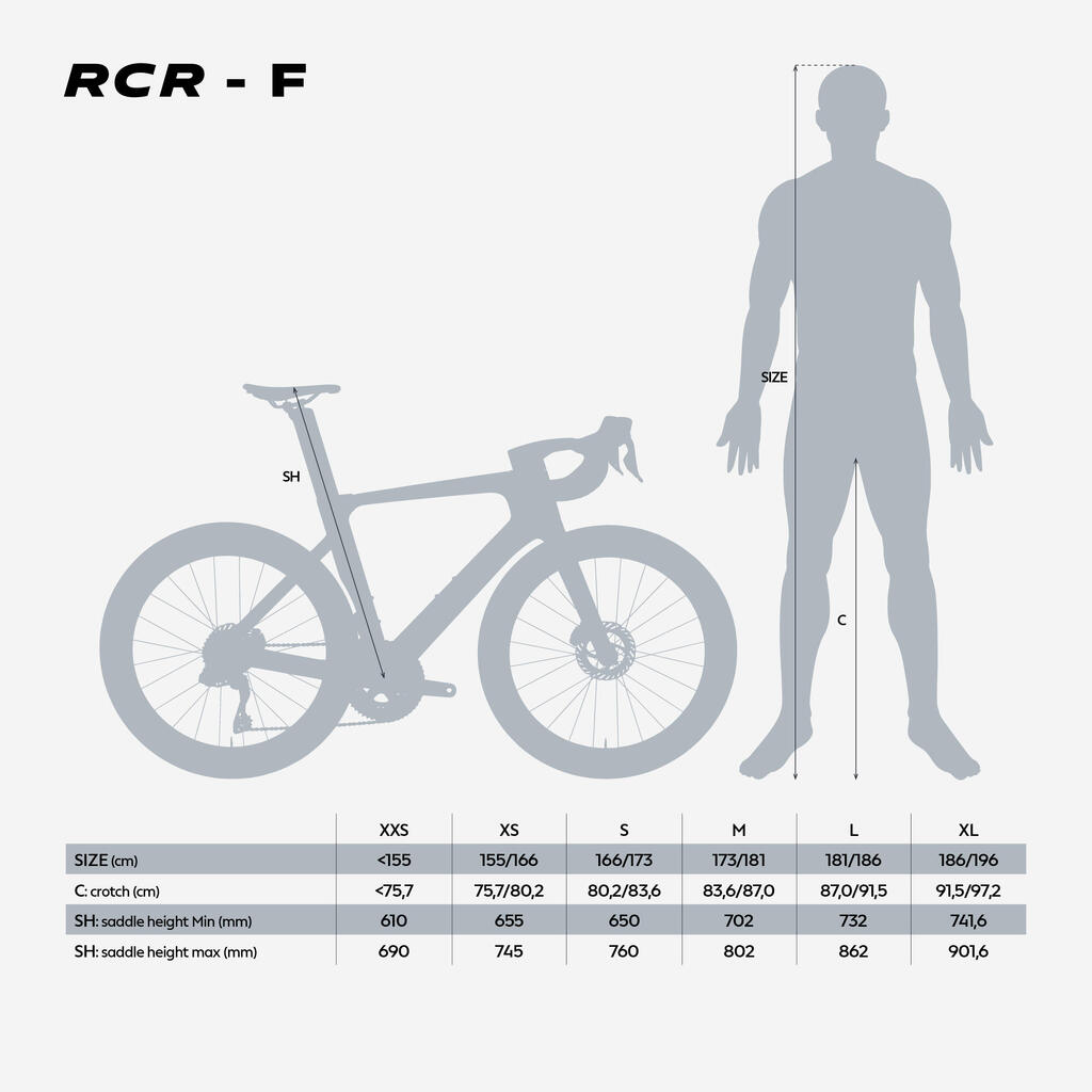 Crni drumski bicikl RCR-F2 PRO