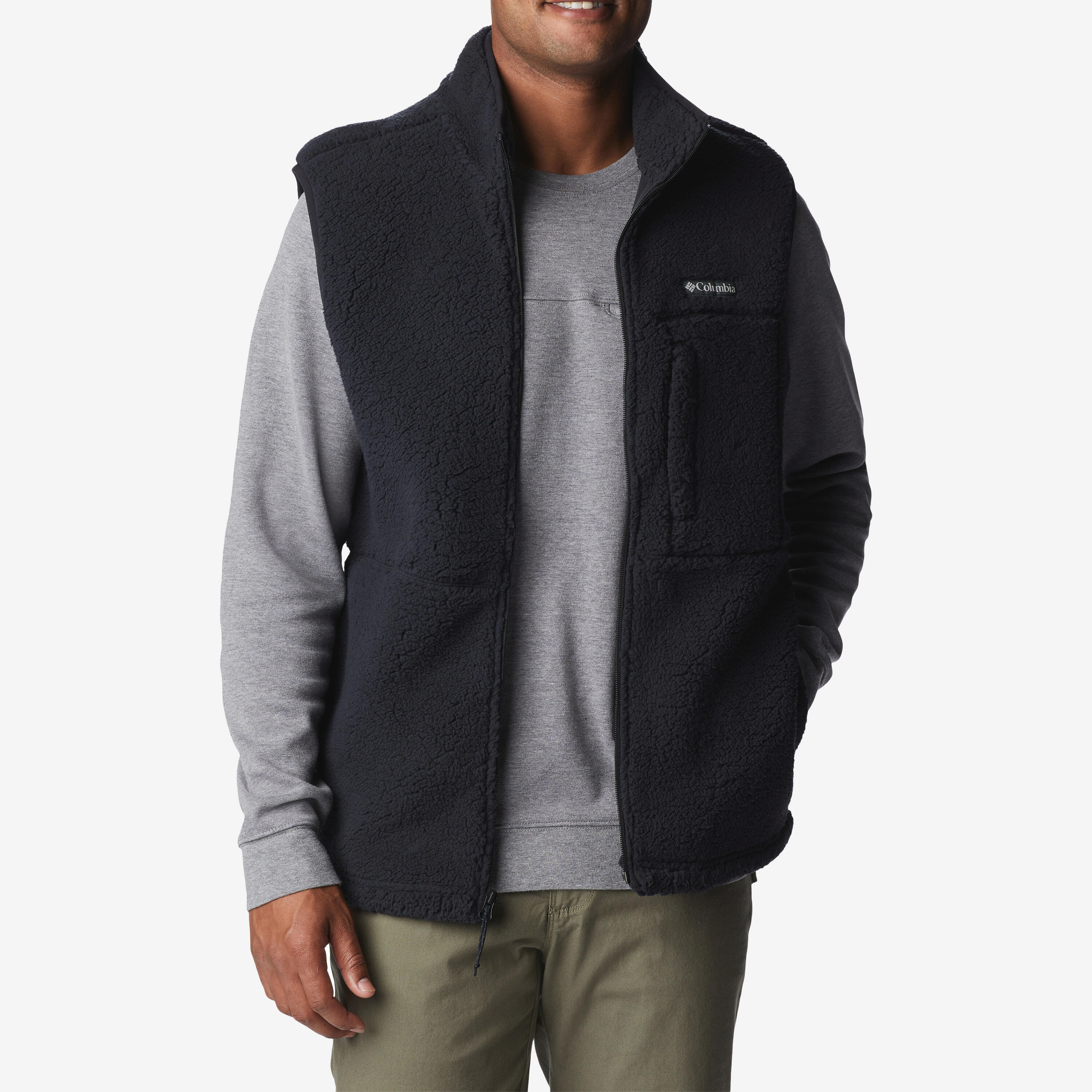 Veste sans manche COLUMBIA Mountainside Noire en polaire sherpa 5/6