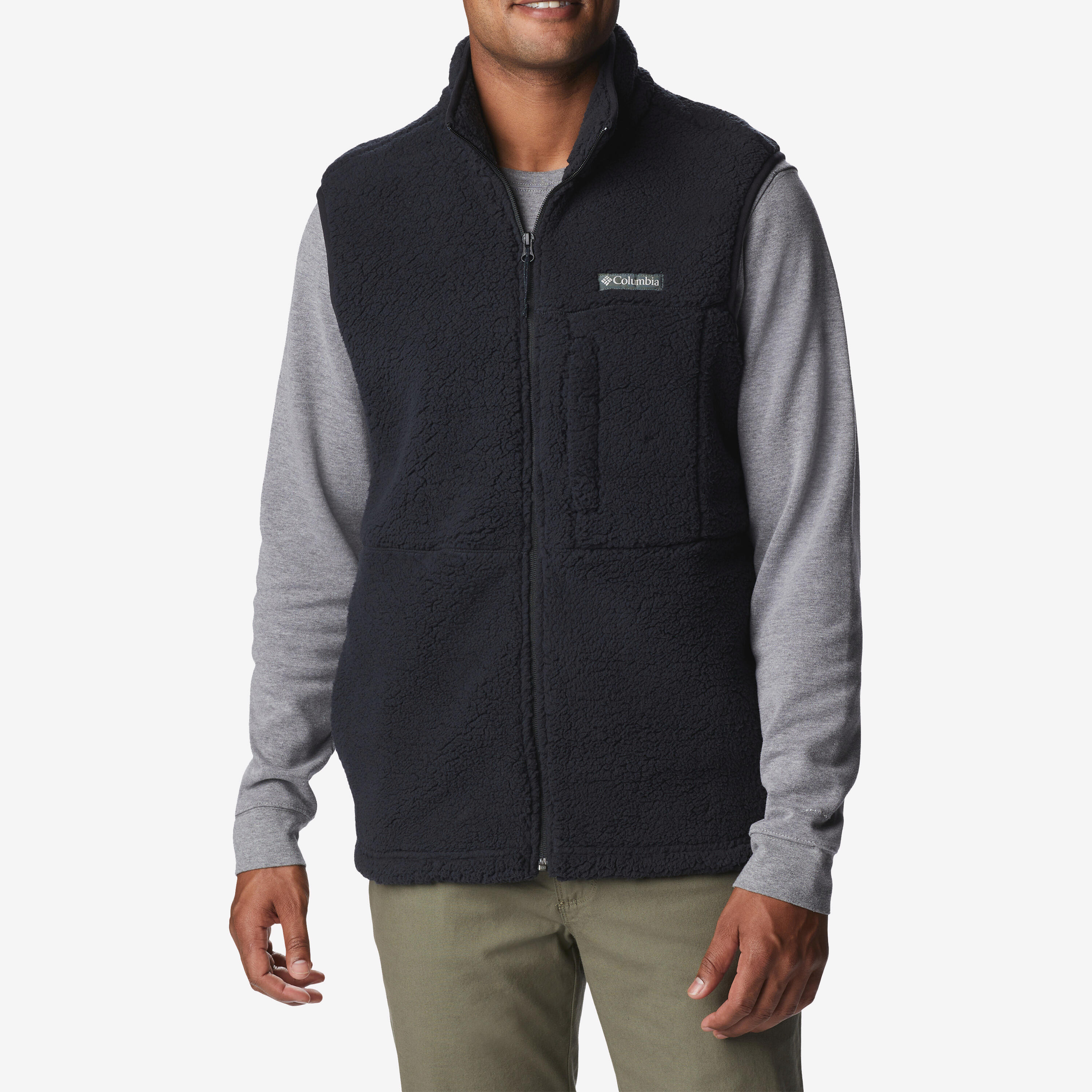 Veste sans manche COLUMBIA Mountainside Noire en polaire sherpa 1/6