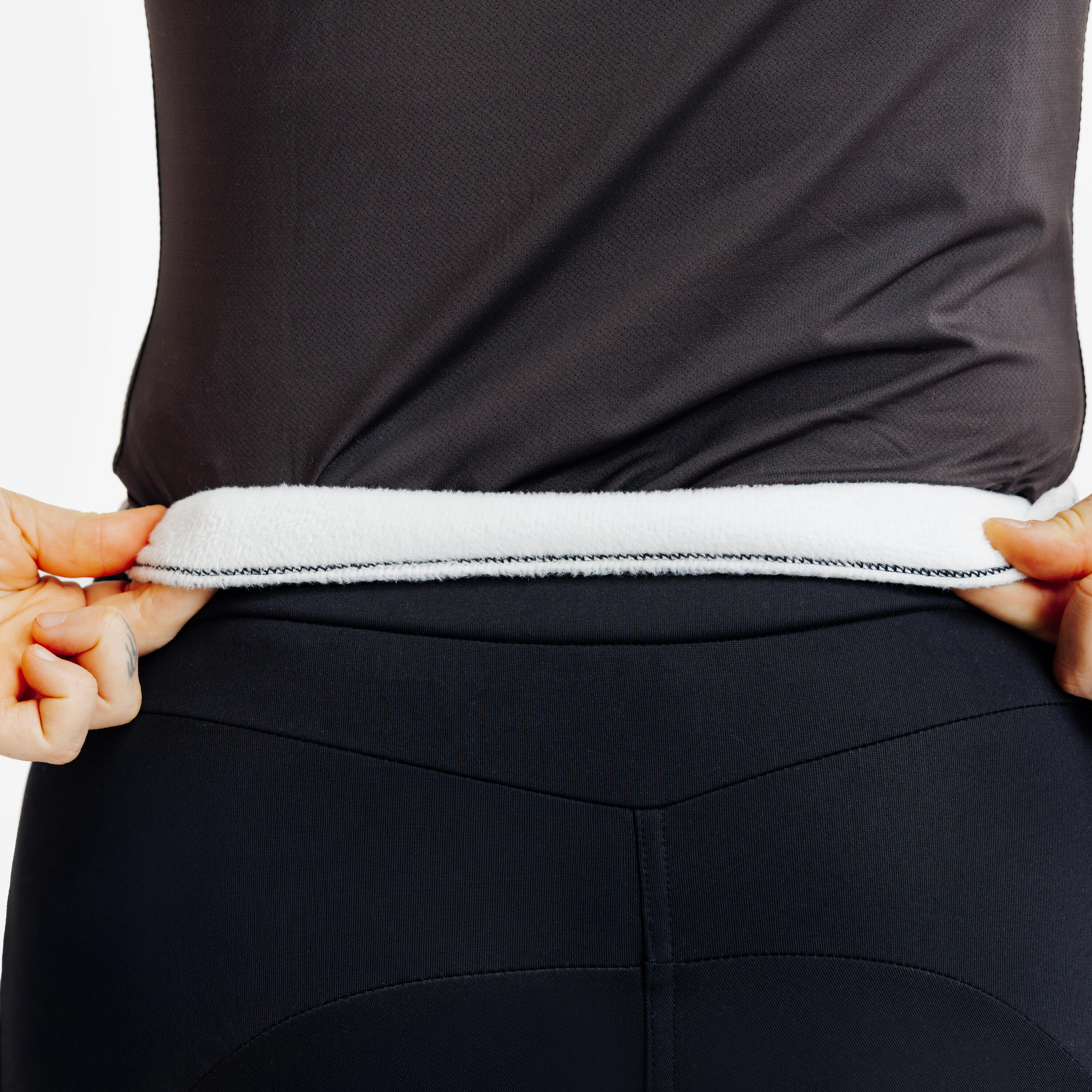 Legging d'équitation chaud avec basane en silicone femme 3/11