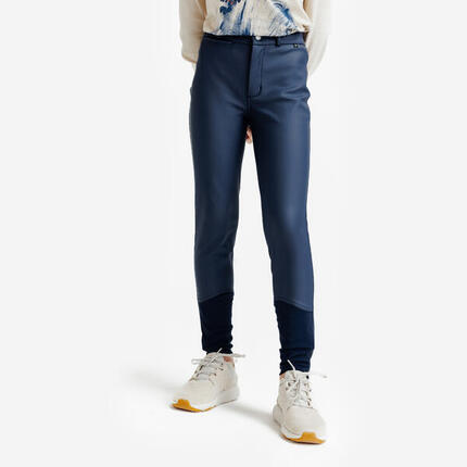 Pantalon équitation kipwarm chaud et déperlant Enfant - 500 noir