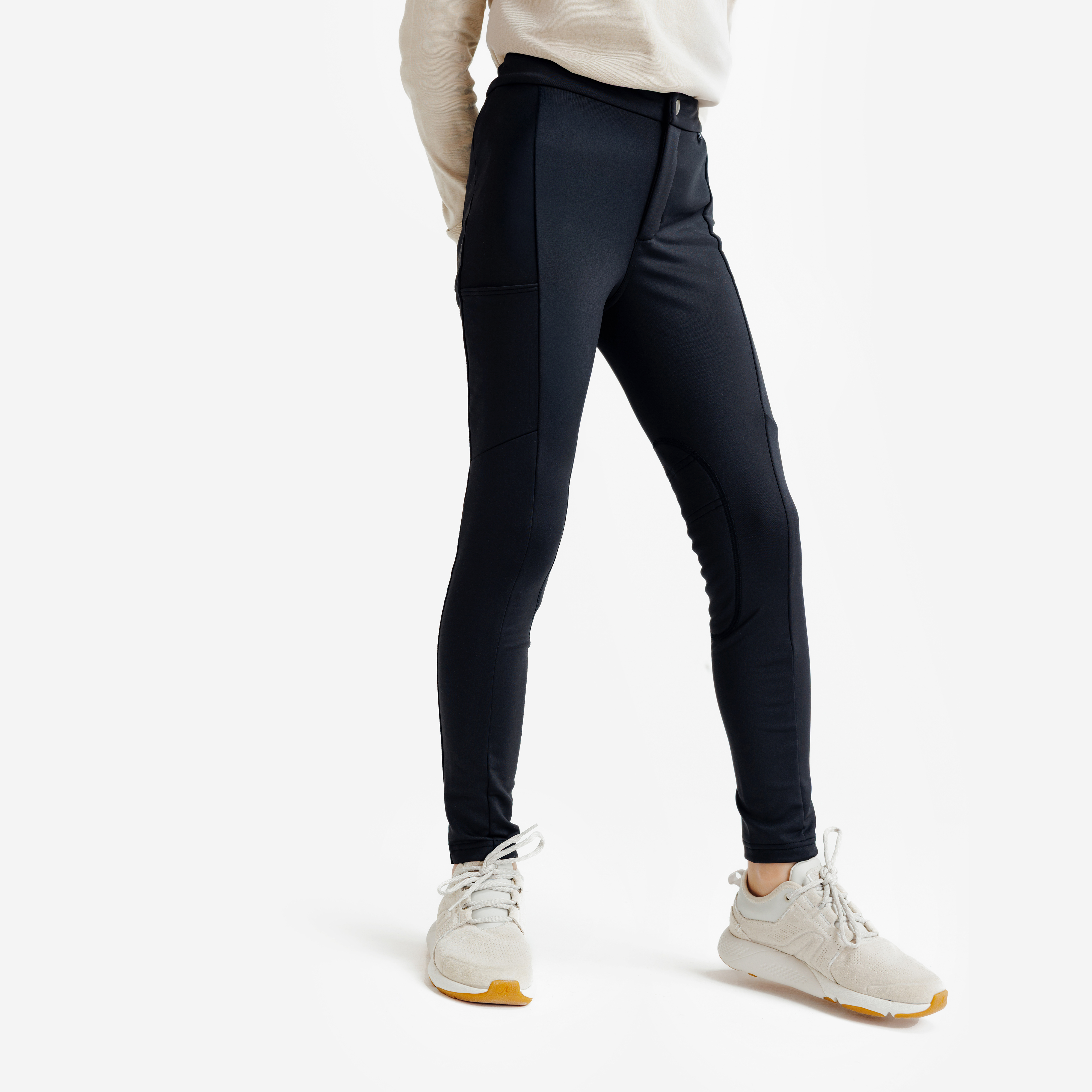 Pantalon équitation warm junior - noir - Equitation - Fouganza- Clubs - Entreprises - Collectivités - Associations