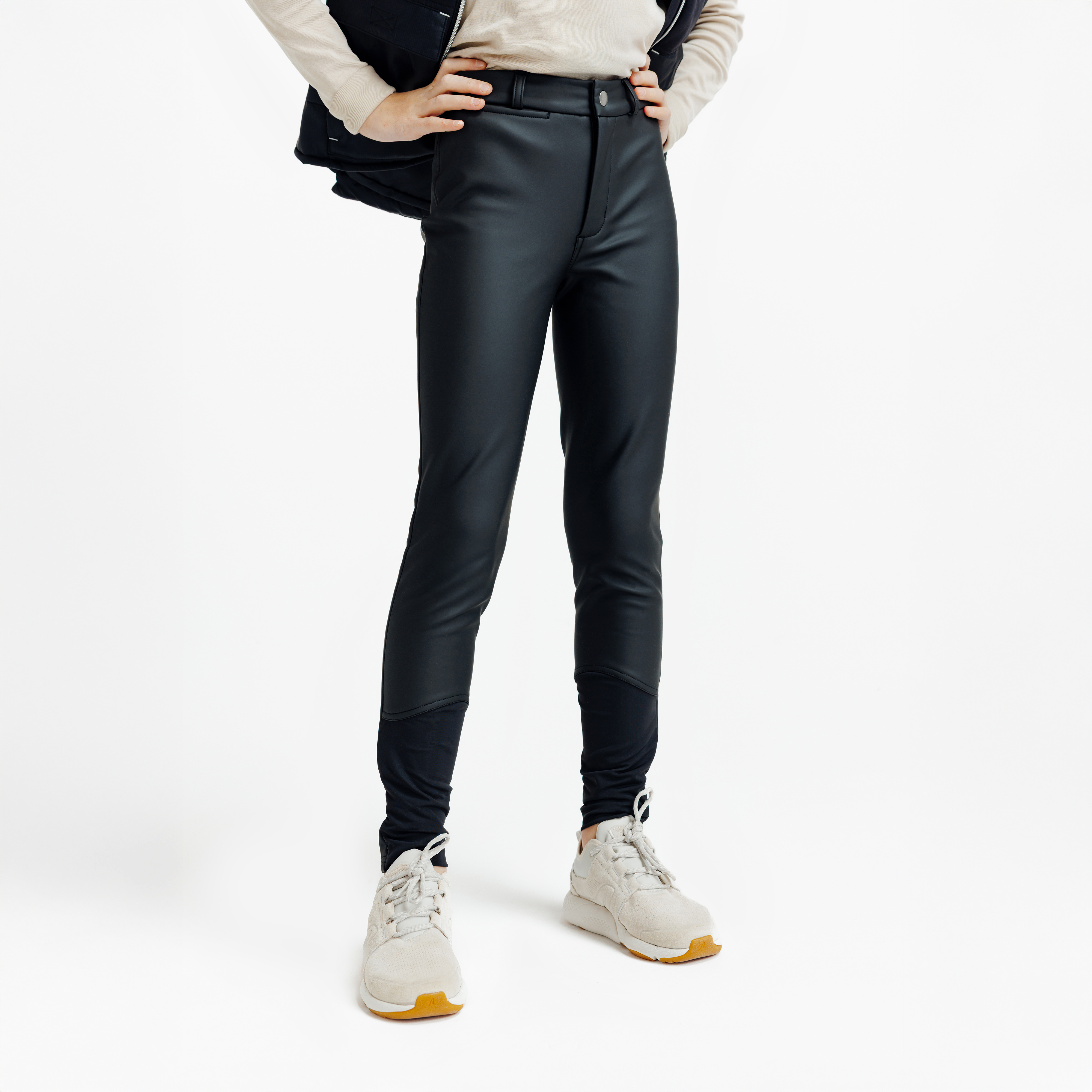 Pantalon équitation kipwarm chaud et déperlant enfant - 500 noir - Equitation - Fouganza- Clubs - Entreprises - Collectivités - Associations