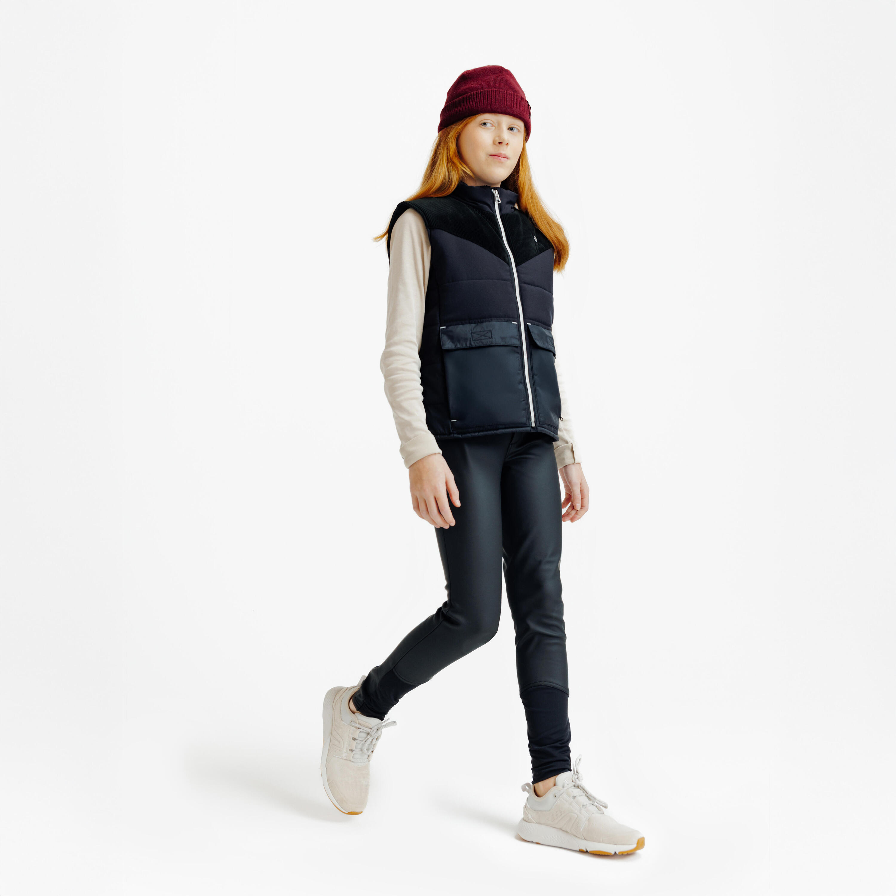 Pantalon d'équitation chaud et déperlant enfant - Kipwarm 500 noir 2/6