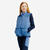 Veste sans manche équitation doudoune chaude enfant - Bleu / Violet