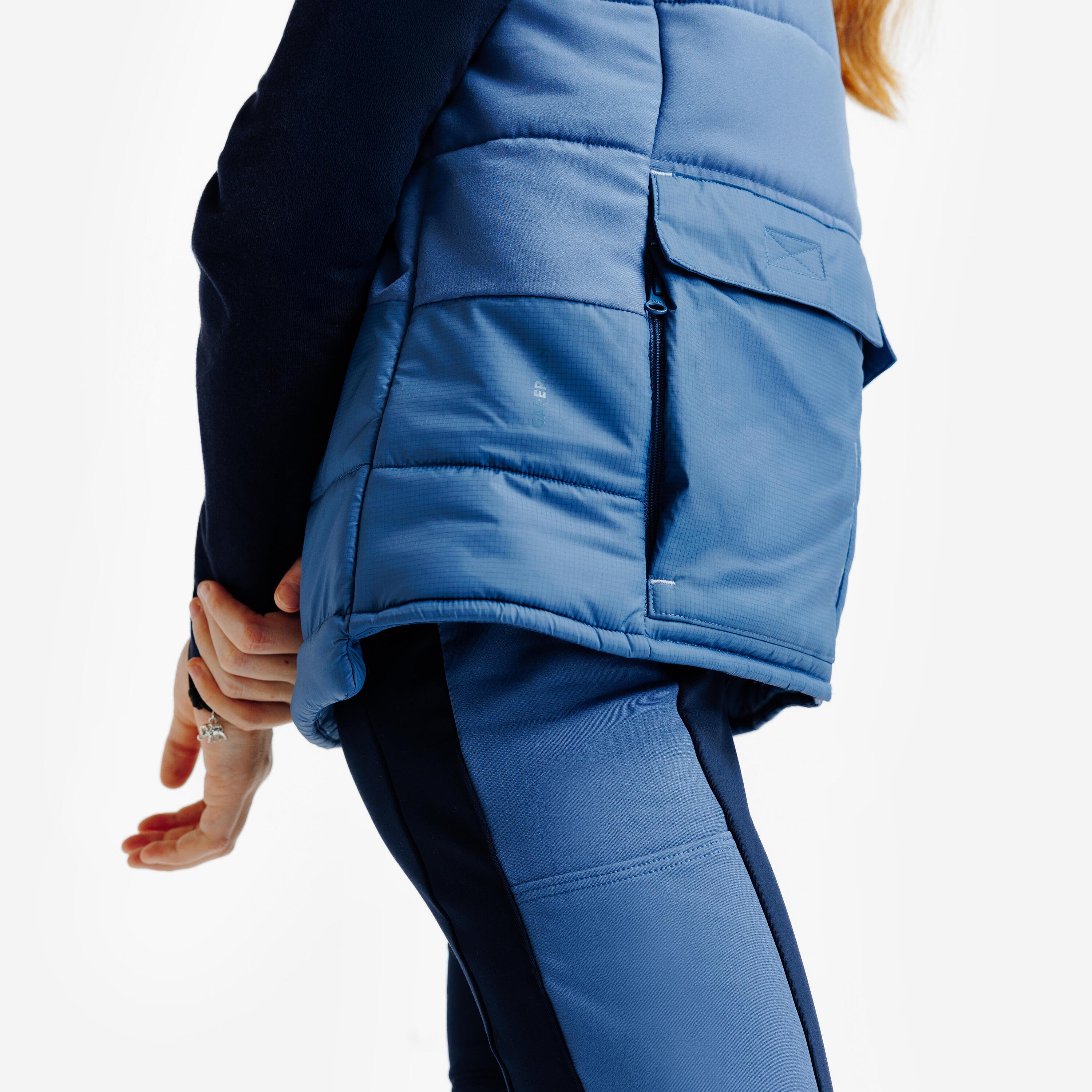 Veste sans manche équitation doudoune chaude enfant - Bleu / Violet 6/6
