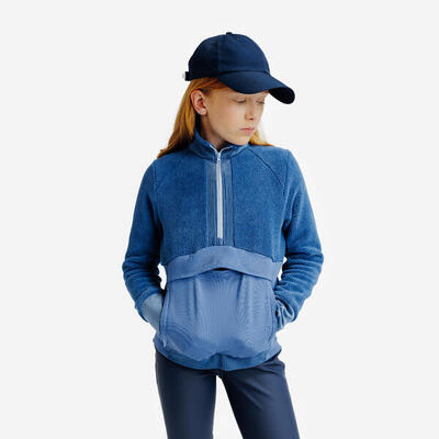 Felpa equitazione bambini COMETE blu