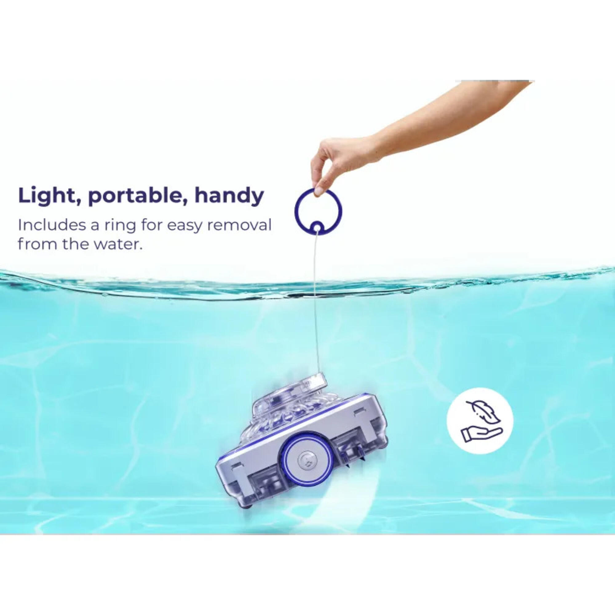 Robot Netejafons WetRunner GRE: bateria, piscines fins a 7x5 m - CD 3/4