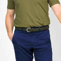 Golf Elastic & Stretchy Belt - Khaki & Navy Blue