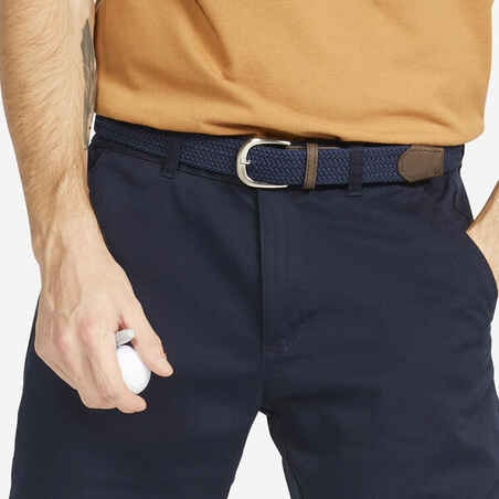 Golf elastic & stretchy braided belt - Navy Blue