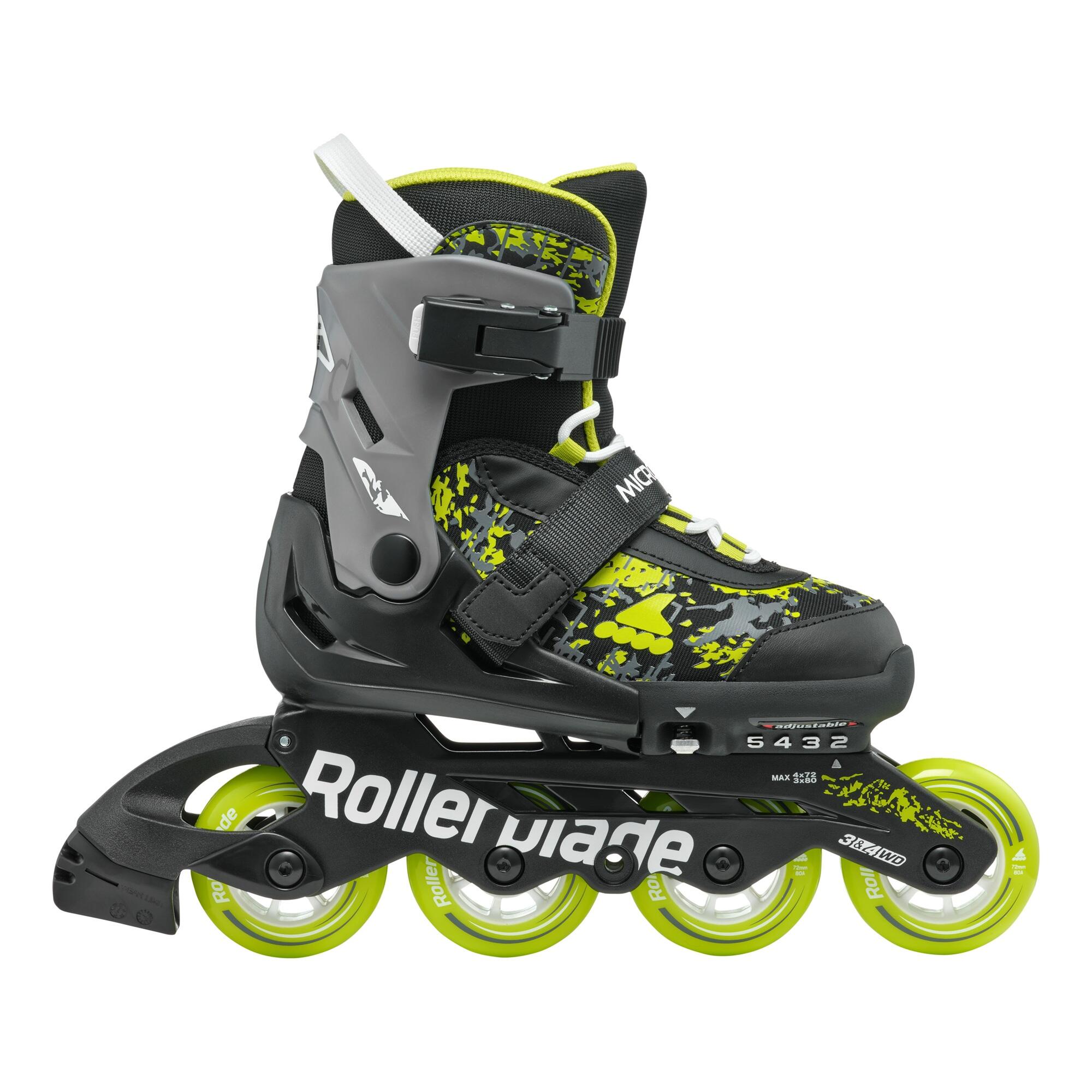 Rollerblade Inline Skates Kinder Fitness Microblade SL schwarz/lime | 08059791073290 Rollerblade Inline Skates Kinder Fitness Microblade SL schwarz/lime | 08059791073290