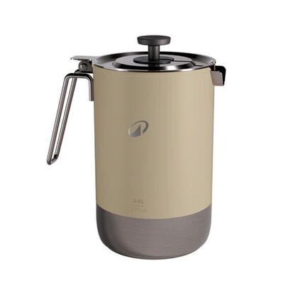 Cafetière portable 3 en 1 de camping, bouilloire et théière, 0.6L à 0,8L, inox.