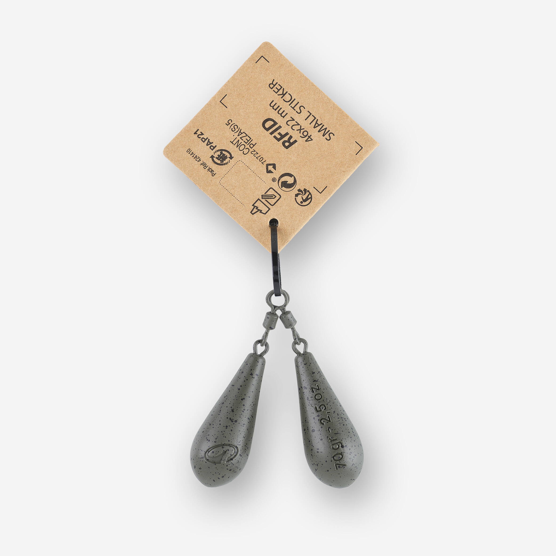 Carp Fishing Distance Sinkers 70 g (x2) - CAPERLAN