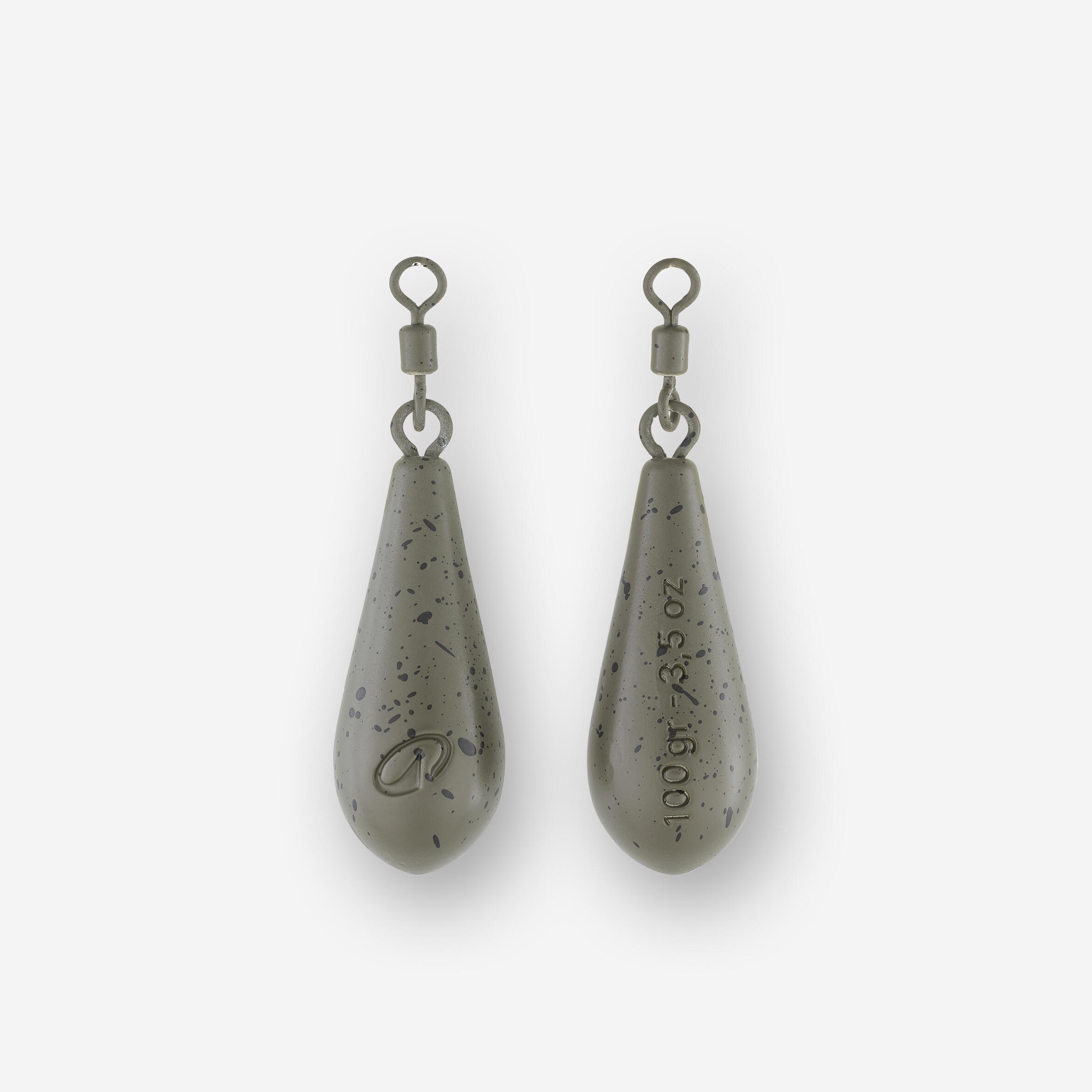 CAPERLAN Distance Weights Carp Fishing Sinkers 100 g (x2)
