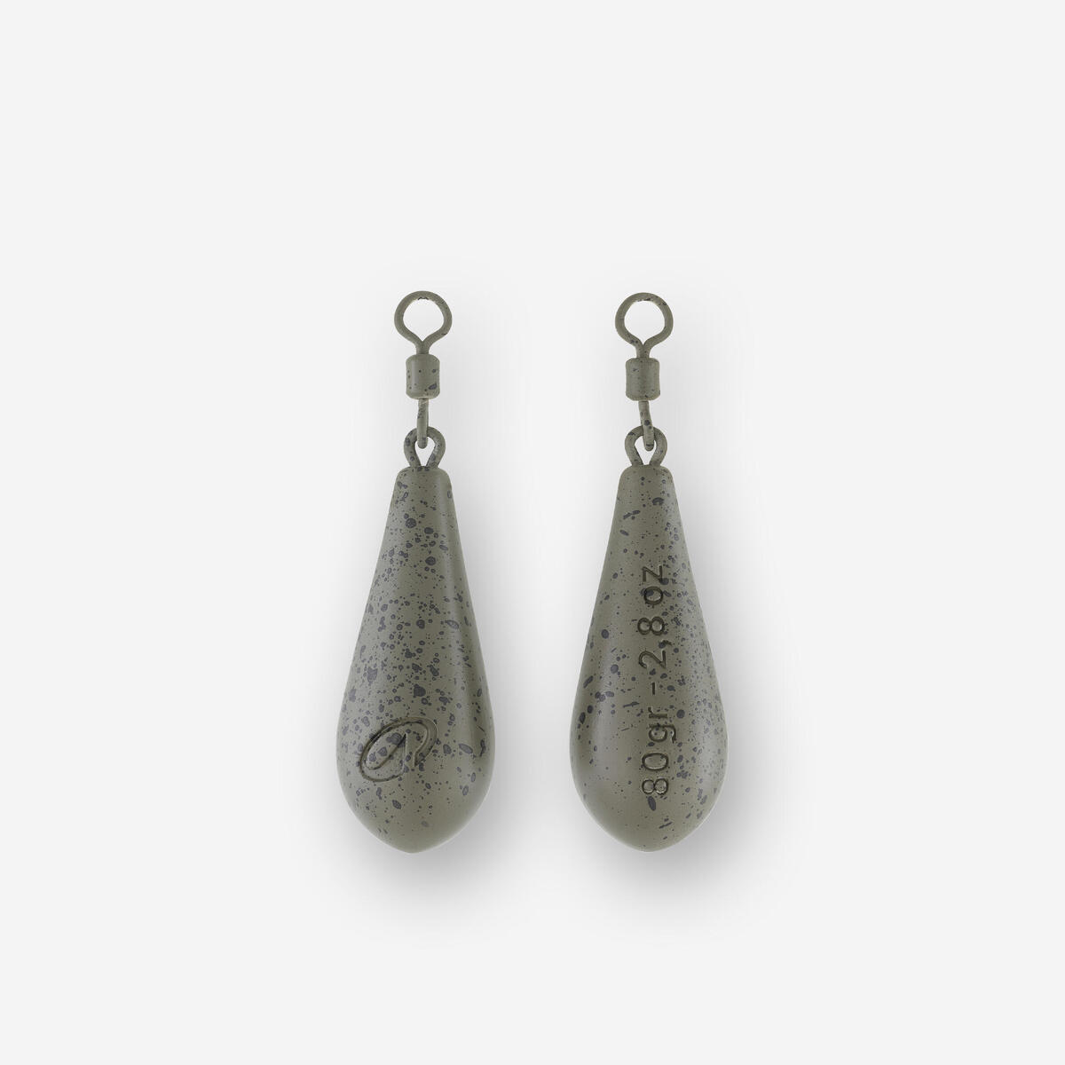 Plombs pêche de la carpe plombs distance 80g (x2)