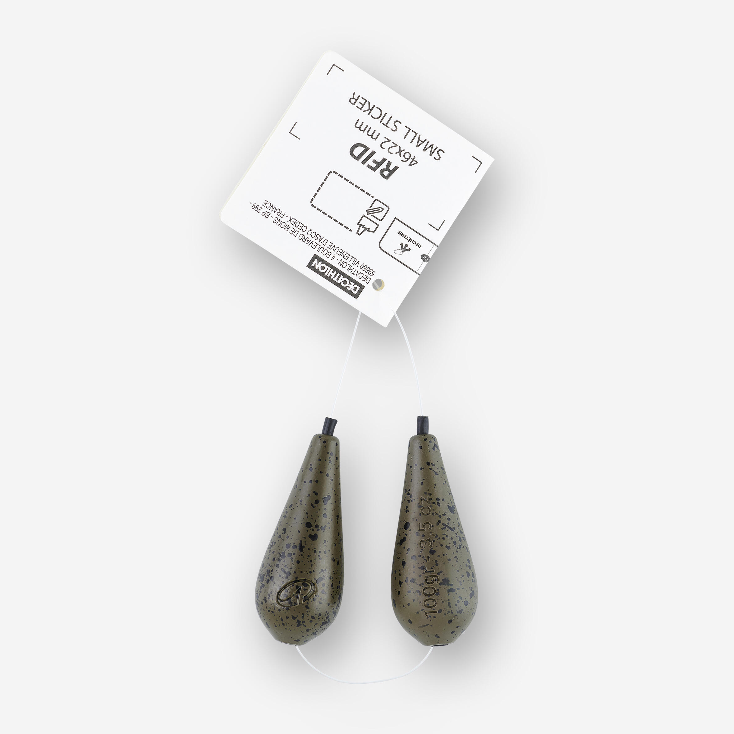 Plombs pêche de la carpe plombs inline distance 100g (x2) 5/5