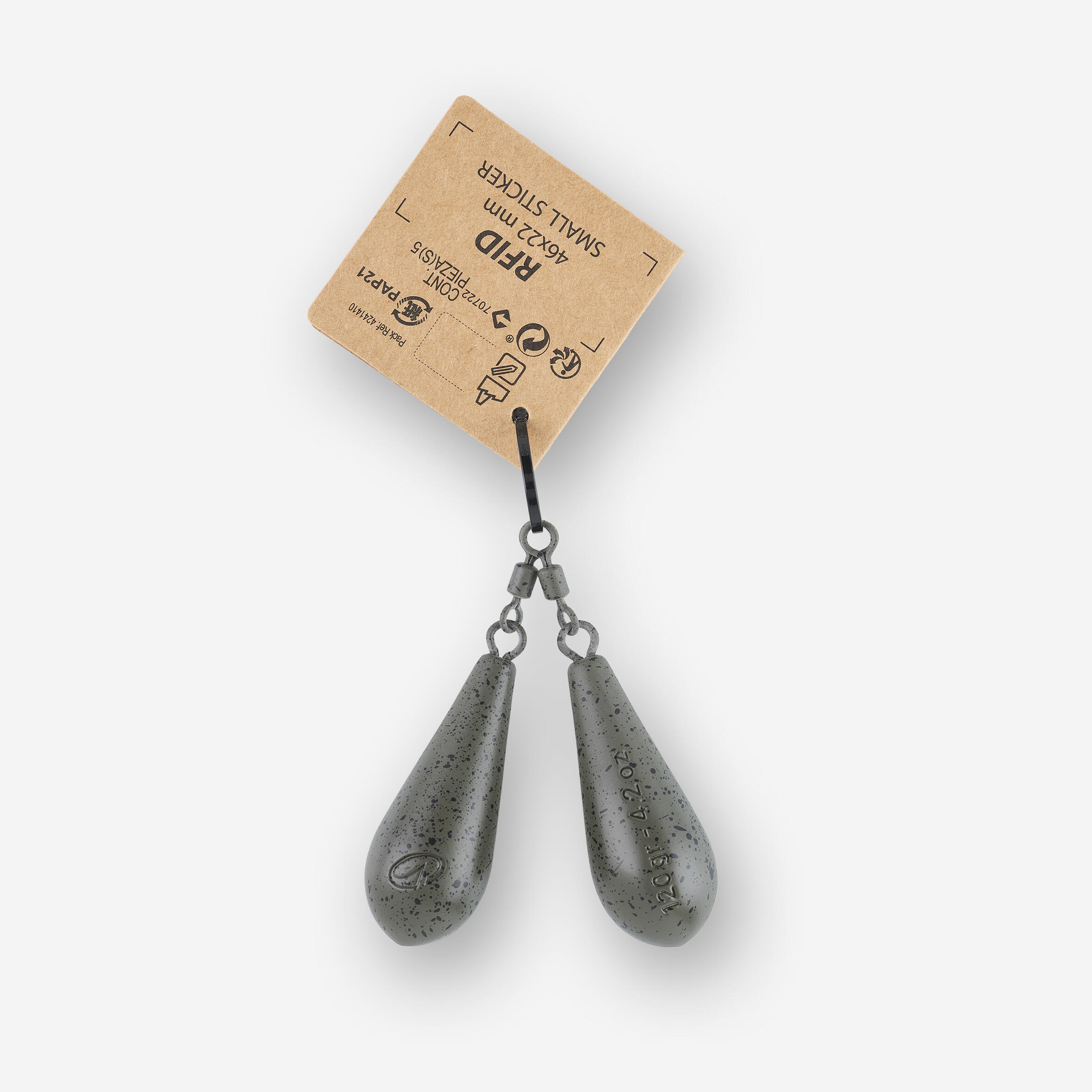 Plombs pêche de la carpe Plombs Distance 120g (x2) 4/4