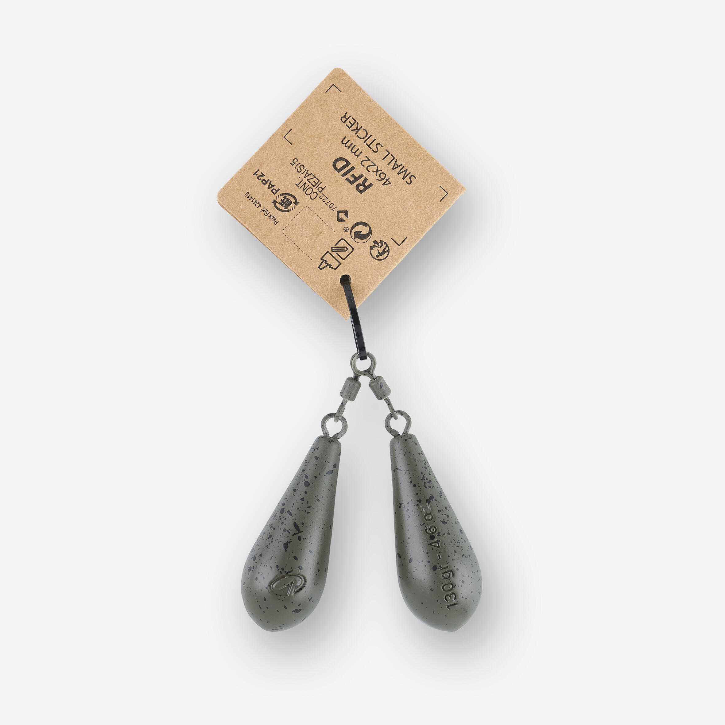 Plombs pêche de la carpe plombs distance 130g (x2) 4/4